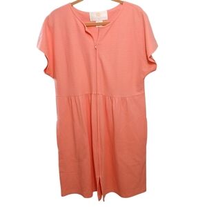 Vintage Stan Herman Coral Pajama Dress